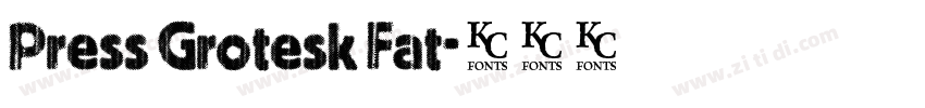 Press Grotesk Fat字体转换